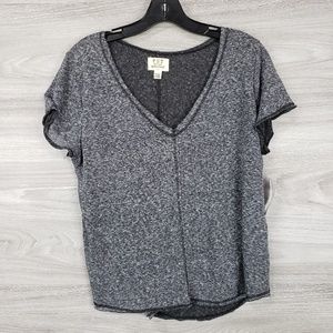 Project social v neck dark grey